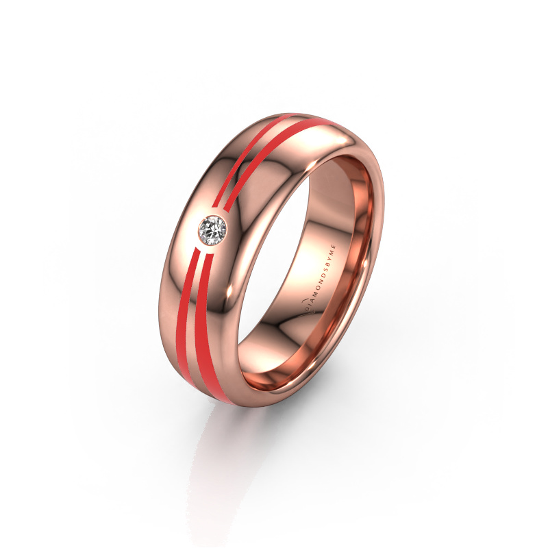 Image of Wedding ring WH2226L36BP 585 rose gold ±0.24x0.08 in
