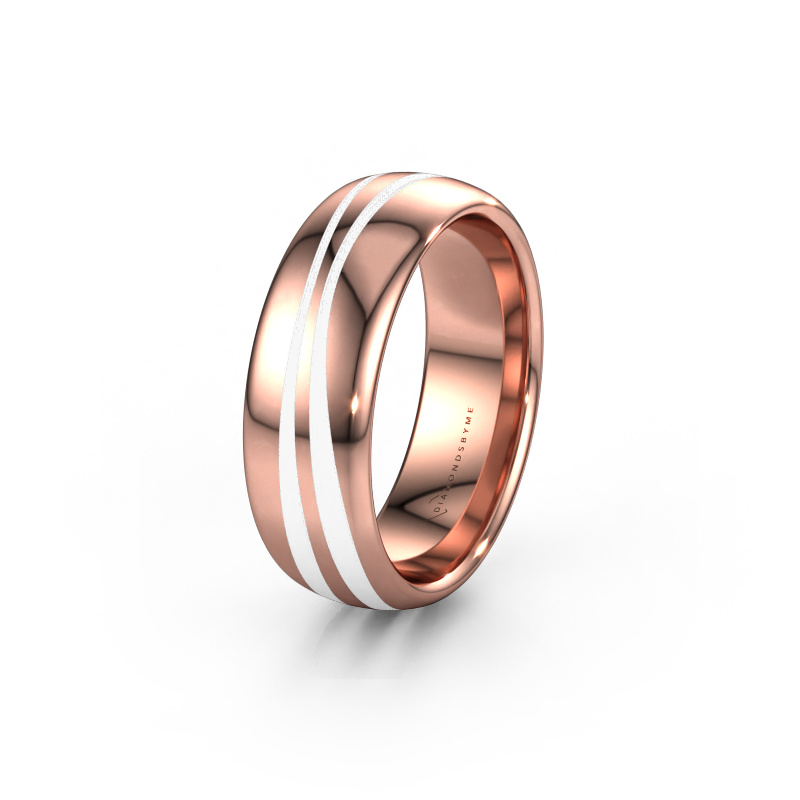 Image de Bague de mariage WH2226M36BP 585 or rose ±7x2 mm