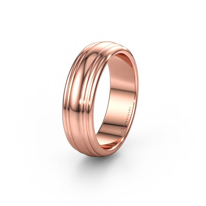 Immagine di Fede nuziale WH2234MN 585 oro rosa ±6 x 2 mm