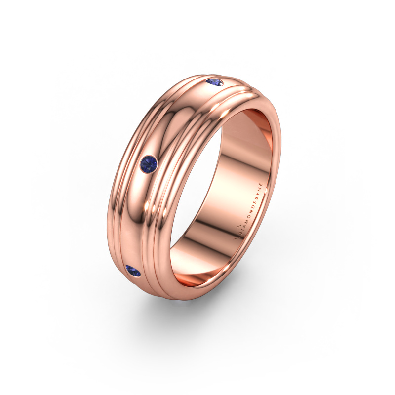 Bild av Vigselring WH2236L 585 roséguld ±6 x 2,2 mm Safir