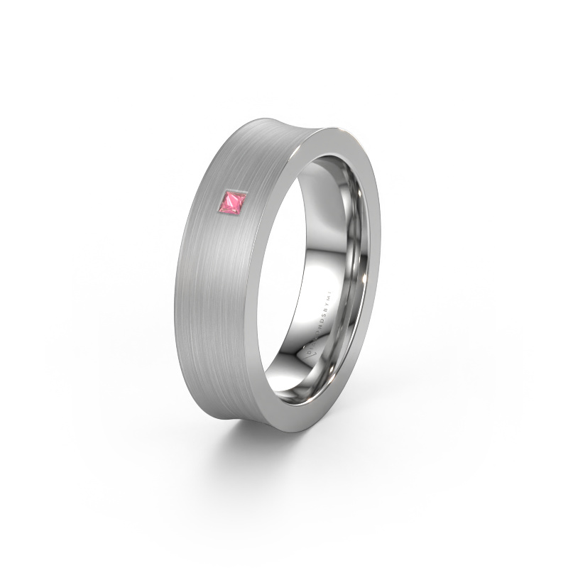Bild von Ehering WH2238L2 950 Platin ±6x2.2 mm Turmalin rosa