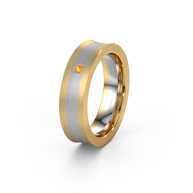 Image of Wedding ring WH2238L2 585 gold ±0.24x0.09in Citrin