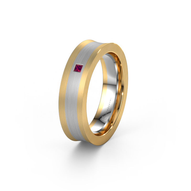 Bild von Ehering WH2238L2 585 Gold ±6x2.2 mm Rhodolit