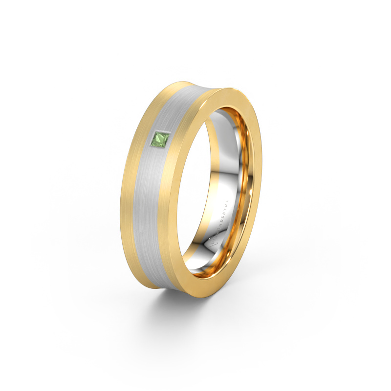 Bild von Ehering WH2238L2 585 Gold ±6 x 2,2 mm Turmalin grün