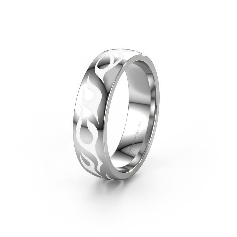 Afbeelding van Trouwring WH3050M26B 585 witgoud ±6x2 mm