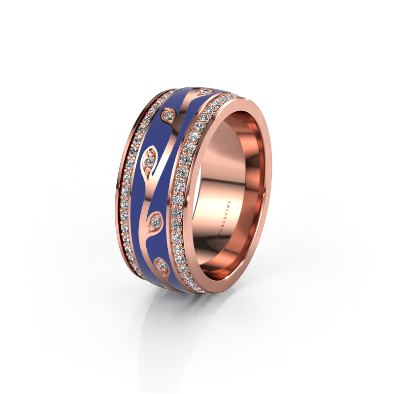 Image of Wedding ring WH3051L28B 585 rose gold ±0.31x0.08 in