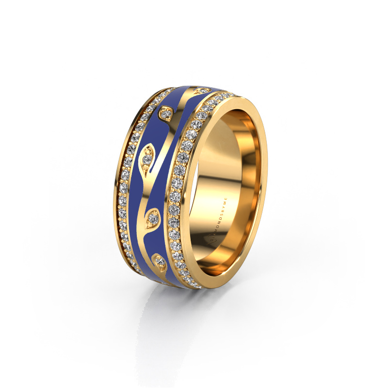 Image of Wedding ring WH3051L28B 585 gold ±0.31x0.08 in