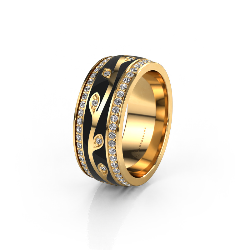 Image of Wedding ring WH3051L28B 585 gold ±0.31x0.08 in