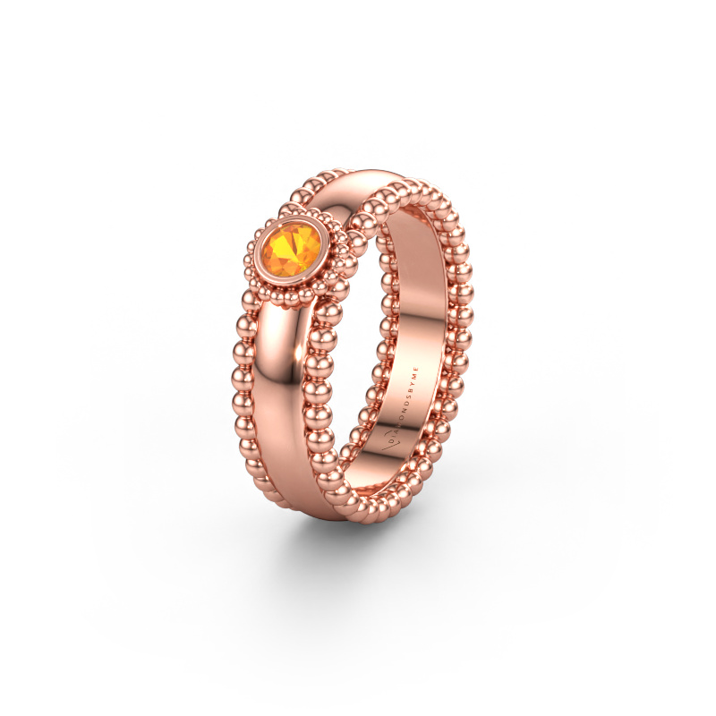 Immagine di Fede nuziale WH3053L16A 585 oro rosa ±6 x 1,7 mm Citrino