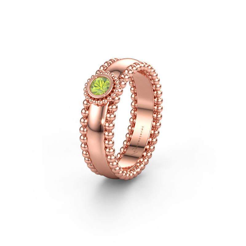 Immagine di Fede nuziale WH3053L16A 585 oro rosa ±6 x 1,7 mm Peridoto
