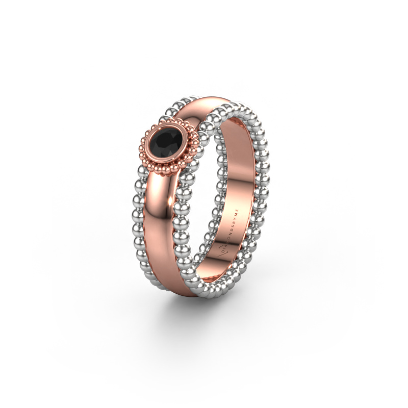 Image de Alliance WH3053L16A 585 or rose ±6x1.7 mm Diamant noir