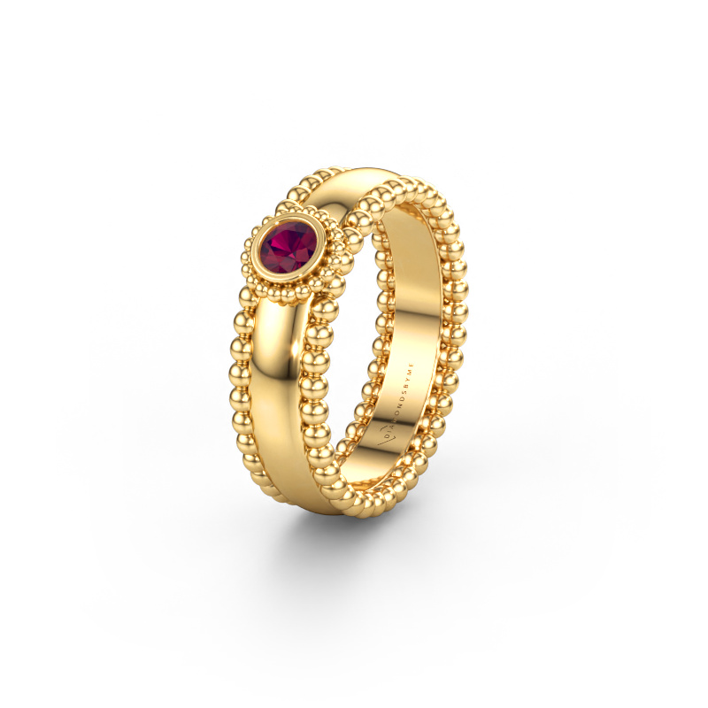 Immagine di Fede nuziale WH3053L16A 585 oro ±6 x 1,7 mm Rodolite