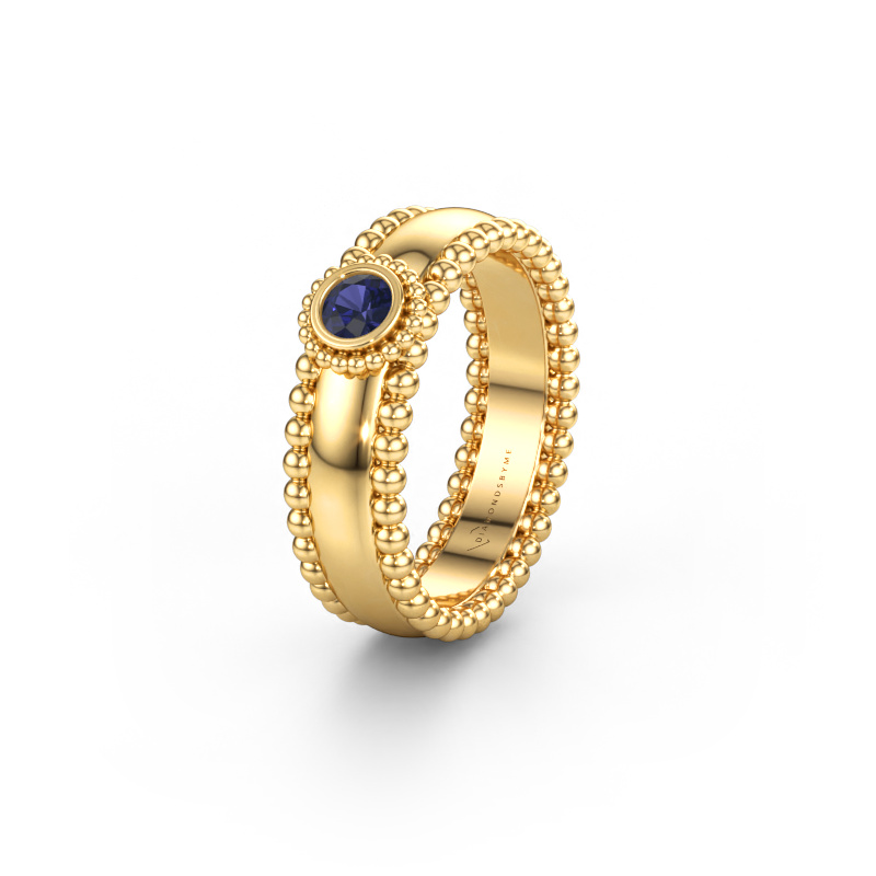 Immagine di Fede nuziale WH3053L16A 585 oro ±6 x 1,7 mm Zaffiro