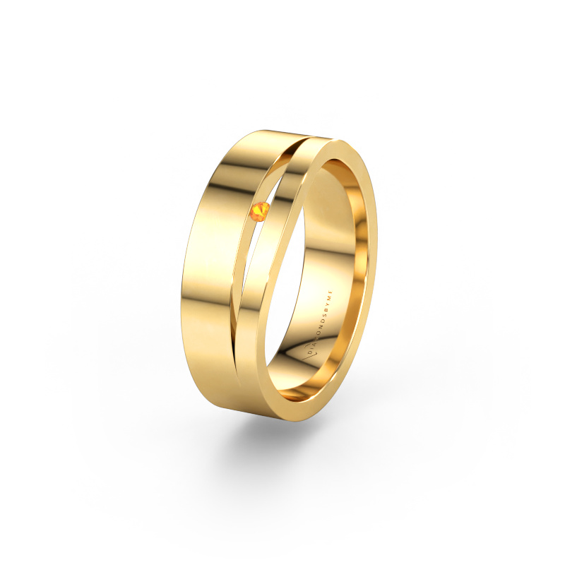 Bild av Vigselring WH6000L16AP 585 gult guld ±6 x 1,7 mm Citrin