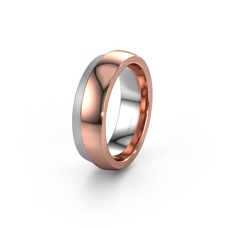 Image of Wedding ring WH6004L26C 585 rose gold ±0.24x0.09in