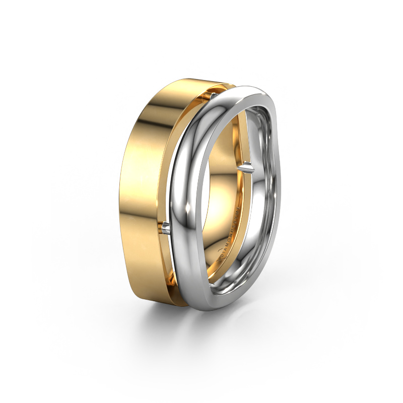 Image of Wedding ring WH6008M18BP 585 gold ±10x2 mm