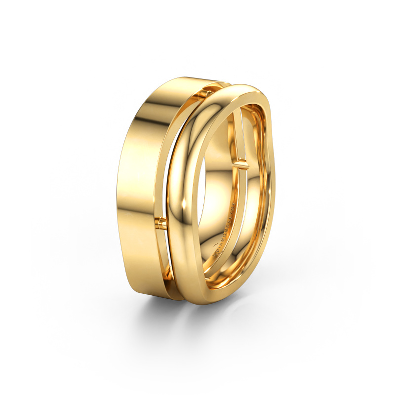 Immagine di Fede nuziale WH6008M18BP 585 oro ±10 x 2 mm