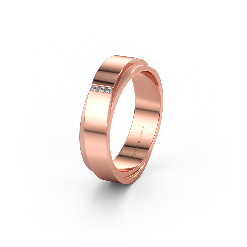 Bild av Vigselring WH6012LX6A 585 roséguld ±6 x 1,7 mm Diamant