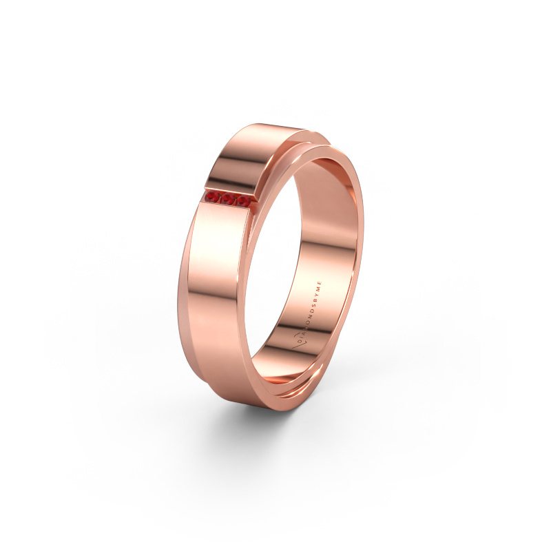 Immagine di Fede nuziale WH6012LX6A 585 oro rosa ±6 x 1,7 mm Rubino