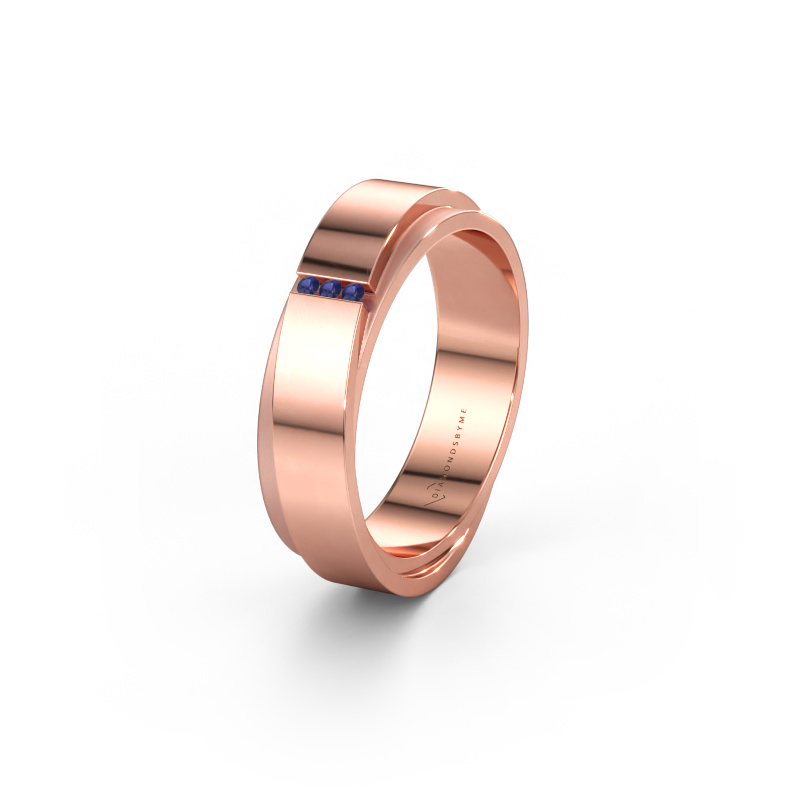 Immagine di Fede nuziale WH6012LX6A 585 oro rosa ±6 x 1,7 mm Zaffiro