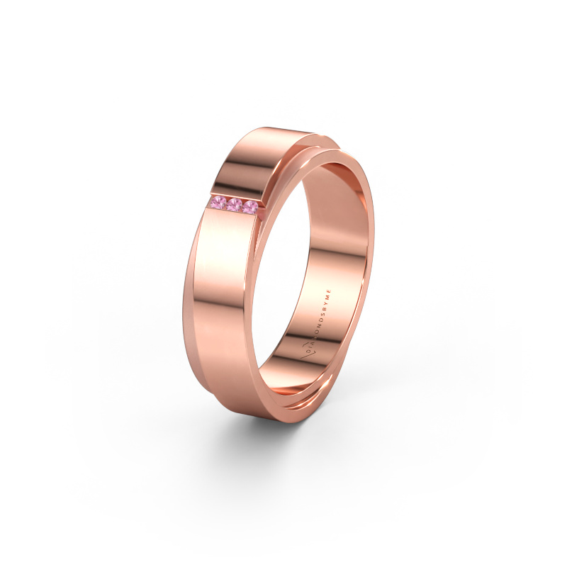 Immagine di Fede nuziale WH6012LX6A 585 oro rosa ±6 x 1,7 mm Zaffiro rosa