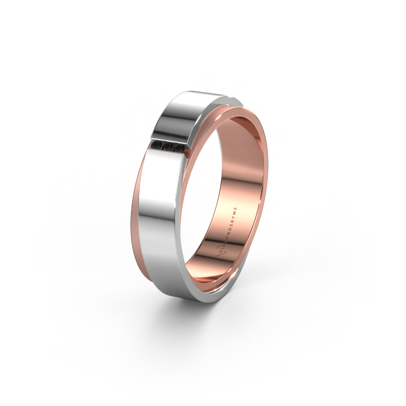 Bild von Ehering WH6012LX6A 585 Roségold ±6x1.7 mm Schwarz Diamant