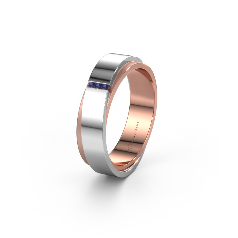 Afbeelding van Trouwring WH6012LX6A 585 rosé goud ±6x1.7 mm Saffier