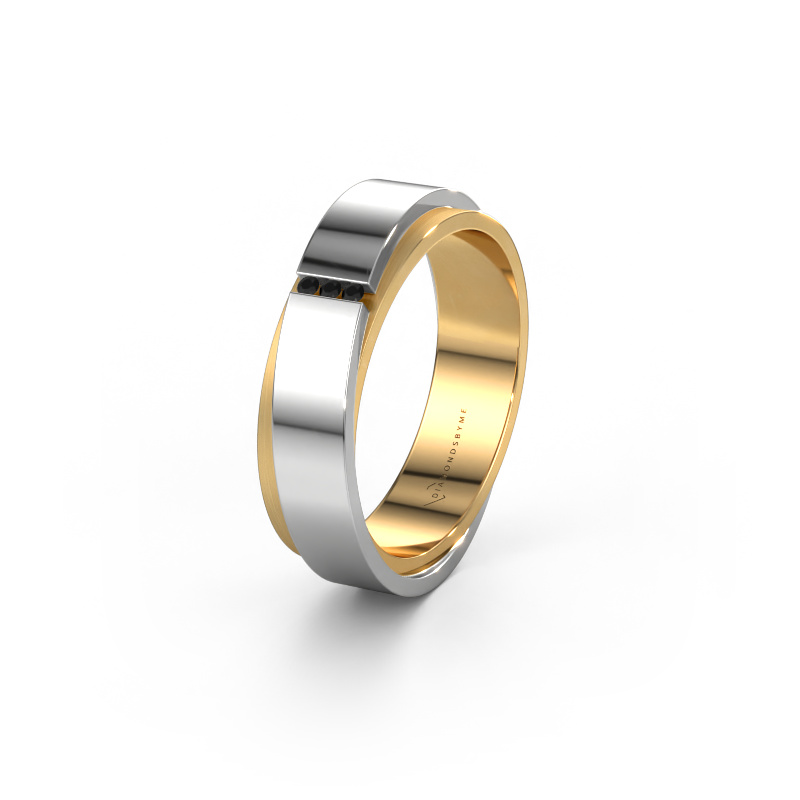 Bild von Ehering WH6012LX6A 585 Gold ±6x1.7 mm Schwarz Diamant