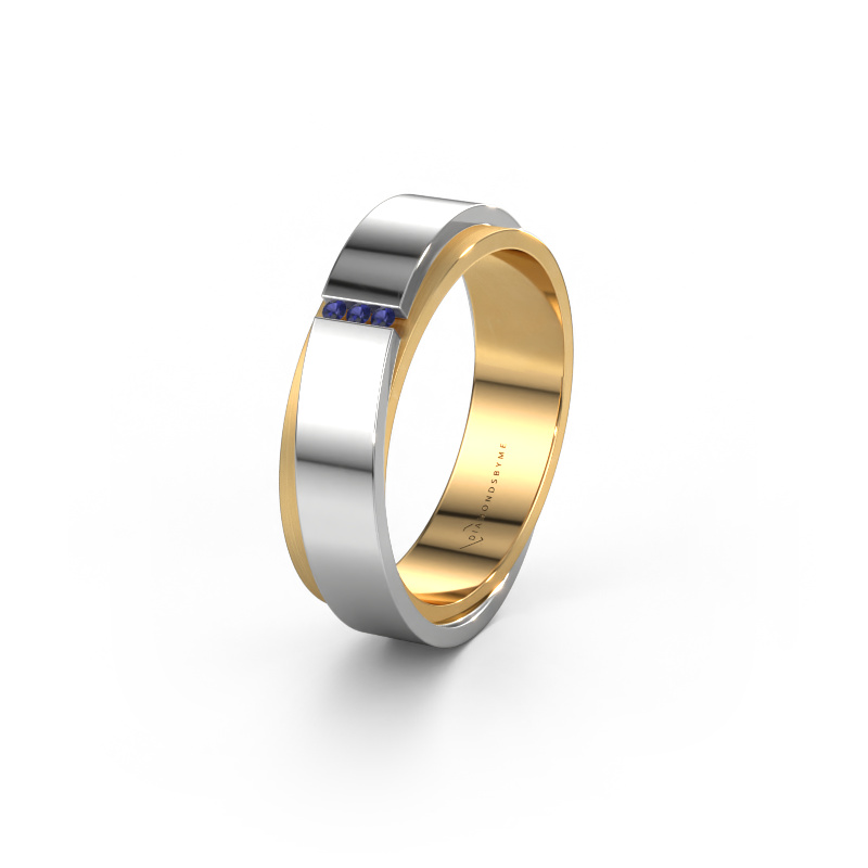 Afbeelding van Trouwring WH6012LX6A 585 goud ±6x1.7 mm Saffier