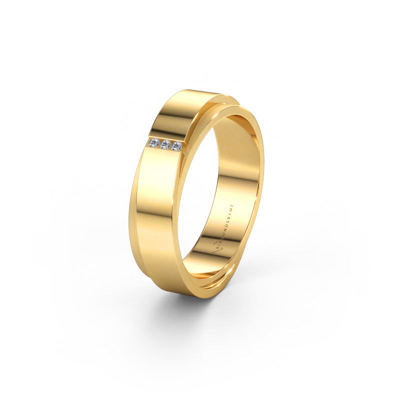 Bild av Vigselring WH6012LX6A 585 gult guld ±6 x 1,7 mm Diamant