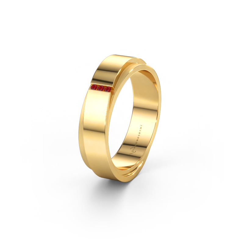 Immagine di Fede nuziale WH6012LX6A 585 oro ±6 x 1,7 mm Rubino