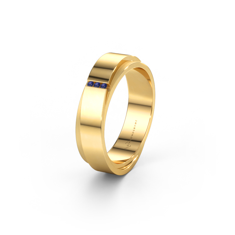 Bild av Vigselring WH6012LX6A 585 gult guld ±6 x 1,7 mm Safir
