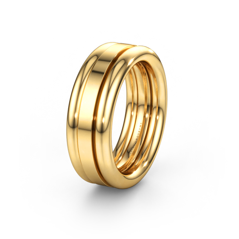 Immagine di Anello dell'amicizia WH6018M 585 oro ±8 x 2,8 mm