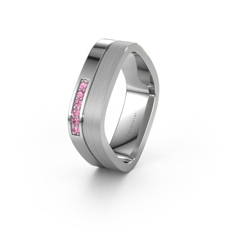 Bild von Ehering WH6030L16A 950 Platin ±6x1.7 mm Pink Saphir