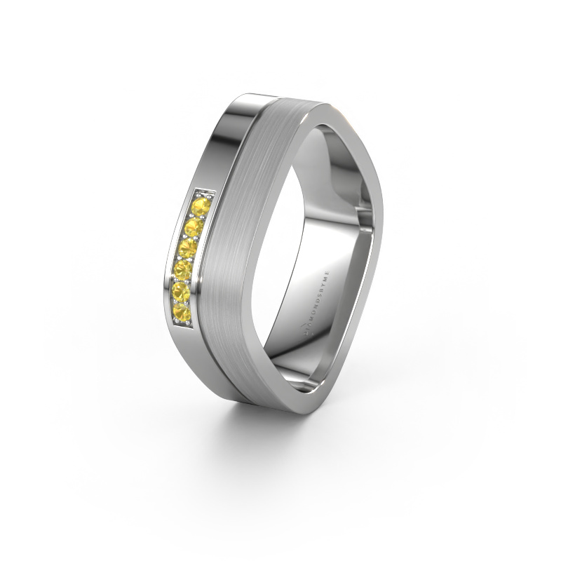 Bild von Ehering WH6030L16A 950 Platin ±6x1.7 mm Gelb Saphir