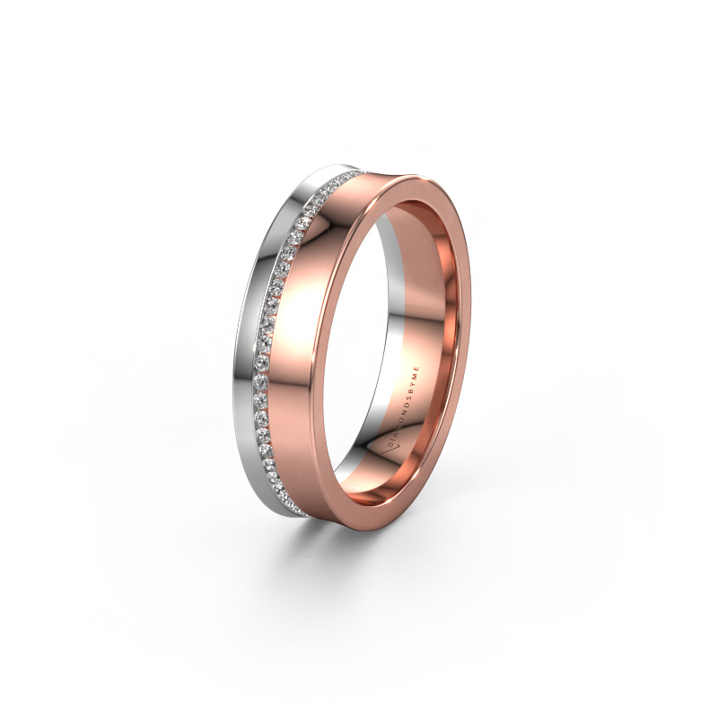 Bild von Ehering WH6090L55A 585 Roségold ±5x1.7 mm Diamant