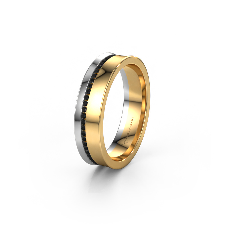 Bild von Ehering WH6090L55A 585 Gold ±5x1.7 mm Schwarz Diamant