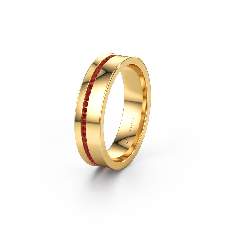 Immagine di Fede nuziale WH6090L55A 585 oro ±5 x 1,7 mm Rubino