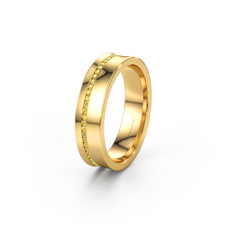 Immagine di Fede nuziale WH6090L55A 585 oro ±5 x 1,7 mm Zaffiro giallo