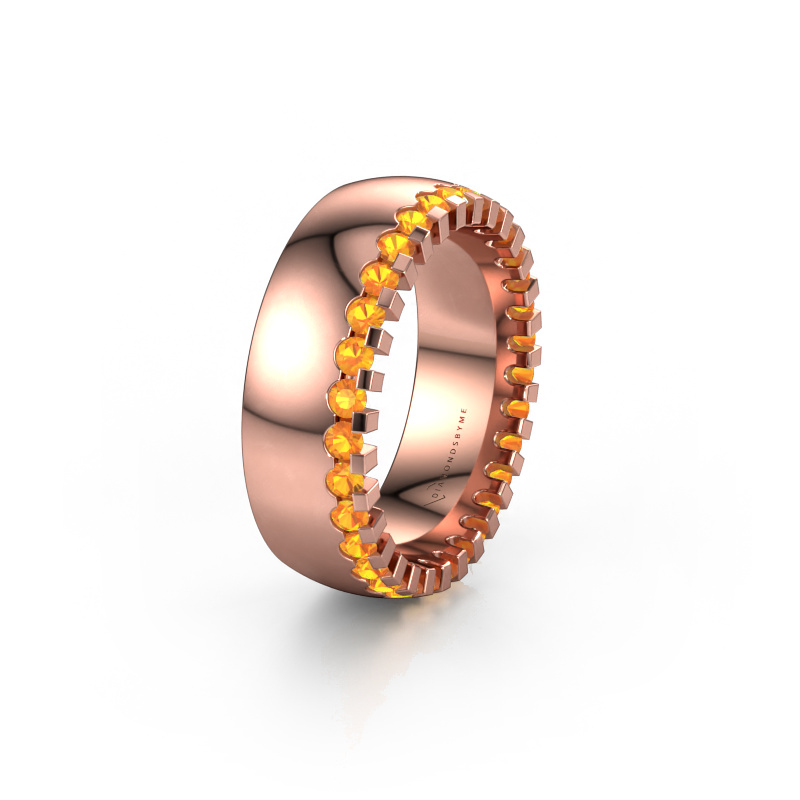 Bild von Ehering WH6120L27C 585 Roségold ±7x2.2 mm Citrin