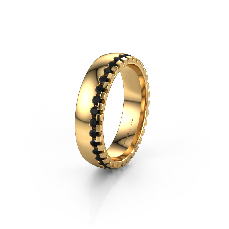 Bild von Ehering WH6122L25B 585 Gold ±5x2 mm Schwarz Diamant