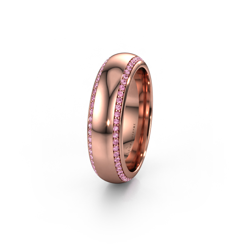 Bild von Ehering WH6132L36C 585 Roségold ±6x2.2 mm Pink Saphir