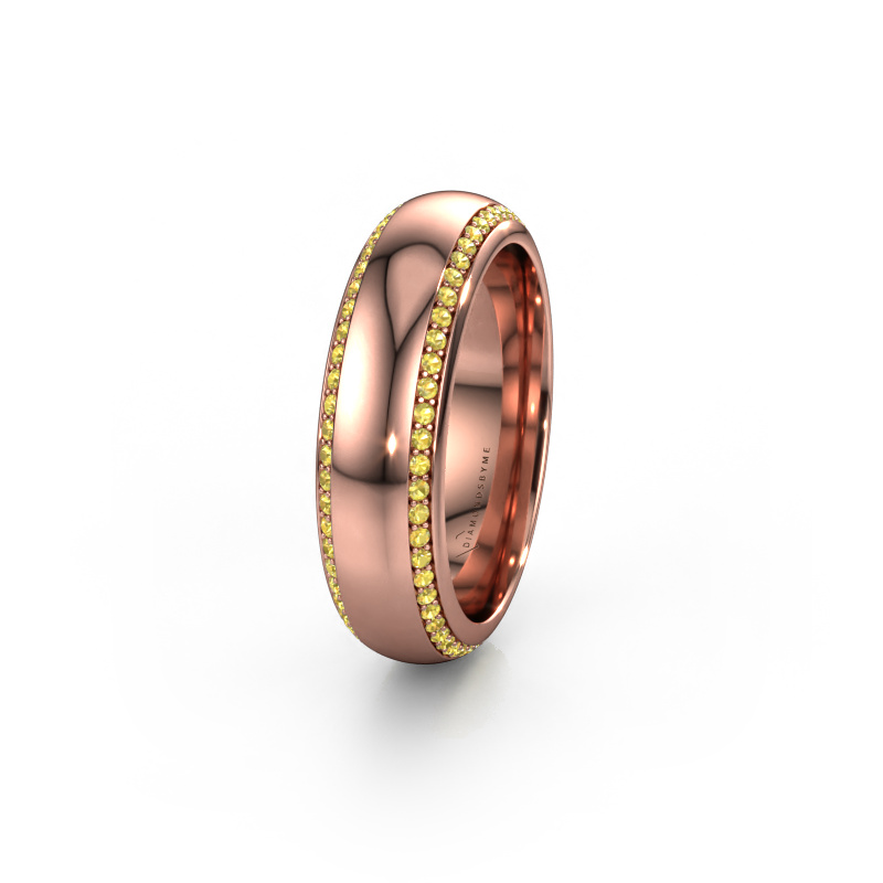 Bild von Ehering WH6132L36C 585 Roségold ±6x2.2 mm Gelb Saphir