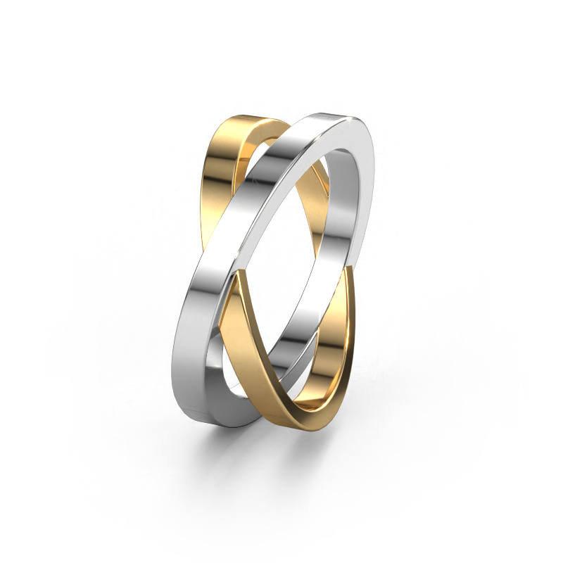 Image of Wedding ring WHM0079M 585 white gold ±0.35x0.09in