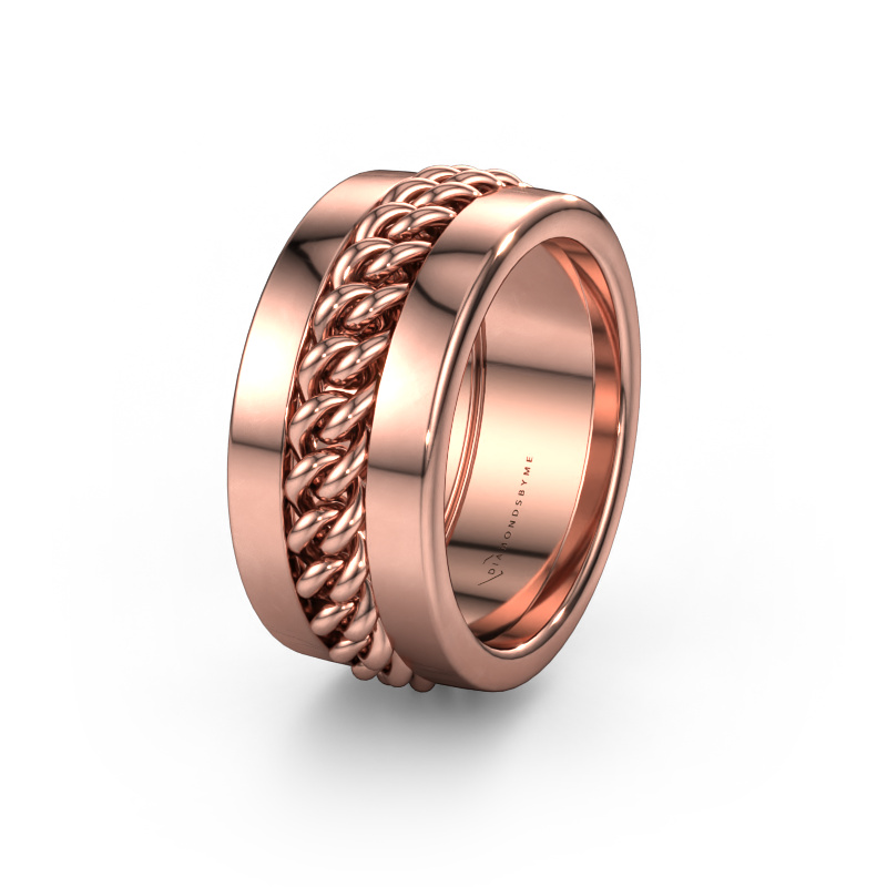 Image of Wedding ring WHM0081M 585 rose gold ±0.47x0.11in