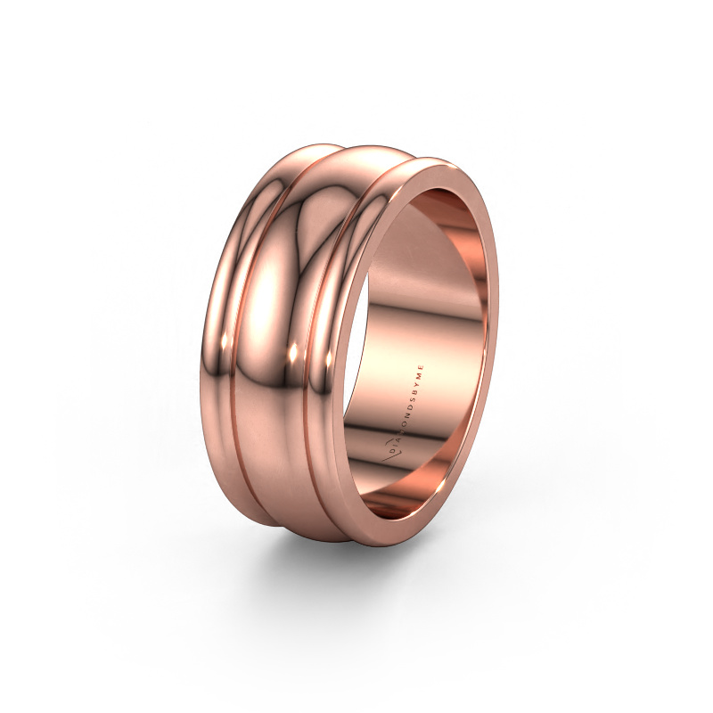 Image de Bague d'amitié WHM0140M 585 or rose ±8x2 mm
