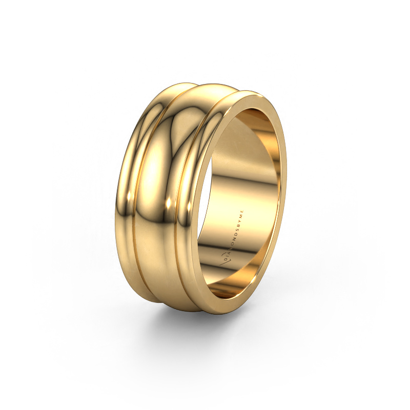 Image of Friendship ring WHM0140M 585 gold ±0.31x0.08 in
