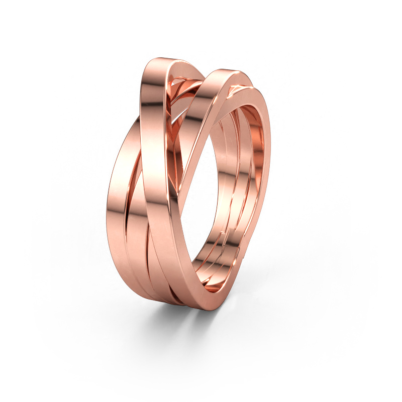 Bild av Vigselring WHR0004M 585 roséguld ±10 x 2,6 mm