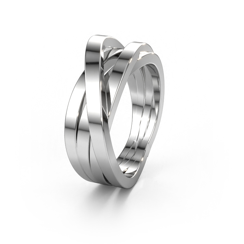 Bild von Ehering WHR0004M 585 Weißgold ±10x2.6 mm