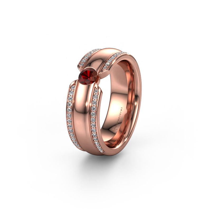 Image de Alliance WHR0575L 585 or rose ±7x2 mm Grenat